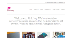 Desktop Screenshot of pink-frog.co.uk