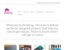 Tablet Screenshot of pink-frog.co.uk